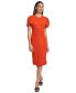 Women's Ruched Flutter-Sleeve Sheath Dress