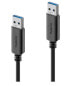 PureLink IS2401-005 - 0.5 m - USB A - USB A - USB 3.2 Gen 1 (3.1 Gen 1) - Black