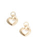 Accessorize heart doorknocker earrings in gold