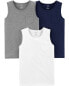 Фото #2 товара Футболка для малышей Carterʻs Kid 3-Pack Jersey Tanks