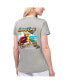 Women's Gray Las Vegas Raiders Game Time V-Neck T-shirt