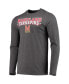 Men's Red, Heathered Charcoal Maryland Terrapins Meter Long Sleeve T-shirt and Pants Sleep Set