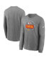 Фото #1 товара Men's Heather Gray Kansas City Chiefs Super Bowl LVII Champions Locker Room Trophy Collection Long Sleeve T-shirt