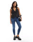 River Island petite sculpt jeans in mid-blue Голубой, 32 - фото #4