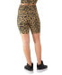 Фото #2 товара Women's Soft Touch Leopard-Print Bike Shorts