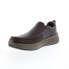 Фото #8 товара Skechers Calabrio Bazley 205006 Mens Brown Leather Lifestyle Sneakers Shoes
