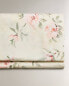 Floral print flat sheet