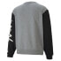 Puma Blocked Crew Neck Sweatshirt Mens Grey 530513-03