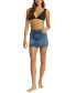 Juniors' Marina Denim Mini Skirt Синий, S - фото #5