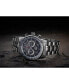 ფოტო #3 პროდუქტის Eco-Drive Men's Chronograph Nighthawk Gray Stainless Steel Bracelet Watch 43mm