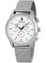 Фото #4 товара Мужские наручные часы с серебряным браслетом Swiss Military Hanowa 06-3332.04.001 Chrono Classic II 45mm 10ATM
