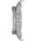 ფოტო #2 პროდუქტის Men's Spencer Three Hand Date Silver-Tone Stainless Steel Watch 44mm