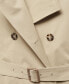 ფოტო #8 პროდუქტის Women's Double-Breasted Cotton Trench Coat