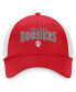Фото #3 товара Men's Crimson Indiana Hoosiers Breakout Trucker Snapback Hat