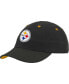 Фото #2 товара Infant Boys and Girls Black Pittsburgh Steelers Team Slouch Flex Hat
