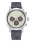 ფოტო #1 პროდუქტის Men's Quartz Pancher Gray Genuine Leather Strap Watch, 46mm