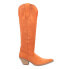 Фото #1 товара Dingo Thunder Road Embroidered Snip Toe Cowboy Womens Orange Casual Boots DI597