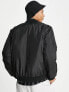 New Look padded bomber in black