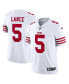 Фото #1 товара Men's Trey Lance White San Francisco 49ers Vapor Limited Jersey