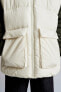 Long puffer gilet