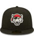 Фото #3 товара Men's Black Erie SeaWolves Authentic Collection Team Home 59FIFTY Fitted Hat