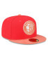 Фото #4 товара Men's Red, Peach Brooklyn Nets Tonal 59FIFTY Fitted Hat