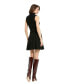 ფოტო #3 პროდუქტის Women's Cable Knit Turtle Neck Sleeveless Mini Dress