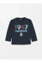 LCW baby Bisiklet Yaka Uzun Kollu Trabzonspor Baskılı Erkek Bebek Sweatshirt ve Eşofman Altı Altı