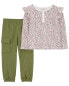 Baby 2-Piece Floral Top & Pant Set 24M