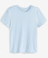 Фото #5 товара Women's Short-Sleeve Crewneck Modal T-Shirt, Created for Macy's