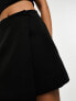 New Look wrap mini skirt in black