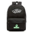 Фото #1 товара Женский спортивный рюкзак черный с логотипом и карманом VANS Realm Backpack szkolny - VN0A3UI6BLK - Custom Lumi - Music wieccy w nocy