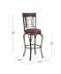 Granada Swivel Bar Height Stool