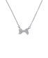 ფოტო #1 პროდუქტის BARSIE: Crystal Bow Pendant Necklace