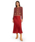 ფოტო #3 პროდუქტის Women's Satin Midi Skirt