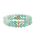 Stone Beaded Motif 2 Pieces Bracelet Set