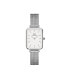 ფოტო #1 პროდუქტის Women's Quadro Sterling Silver-Tone Stainless Steel Watch 20 x 26mm