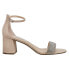 Фото #1 товара Nina Eloise Rhinestone Evening Womens Beige Dress Sandals ELOISE-267