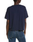 Фото #2 товара Eileen Fisher Bateau Neck Box Top Women's Blue Xl