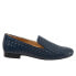 Фото #1 товара Trotters Gracie T2006-400 Womens Blue Narrow Leather Loafer Flats Shoes 7