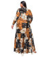 ფოტო #3 პროდუქტის Plus Size Alayna Tiered Maxi Dress