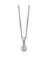 Фото #1 товара Chisel crystal Pendant Cable Chain Necklace