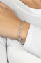 Glittering silver bracelet with zircons BRC15W