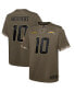 Фото #1 товара Big Boys Justin Herbert Olive Los Angeles Chargers 2022 Salute To Service Player Limited Jersey