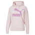 Puma Classics Logo Pullover Hoodie Womens Pink Casual Outerwear 531859-16