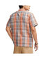 Men's Plaid Linen Camp Shirt