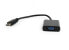 Gembird HDMI-VGA адаптер 0.15 м - VGA (D-Sub) - HDMI Type A (Standard) - Male - Female - Black