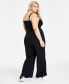 Фото #2 товара Plus Size Sleeveless Jumpsuit, Created for Macy's