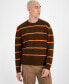 ფოტო #1 პროდუქტის Men's Scotty Striped Crewneck Sweater, Created for Macy's