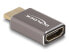 Фото #1 товара Delock HDMI Adapter Stecker zu Buchse 8K 60 Hz grau Metall - Adapter